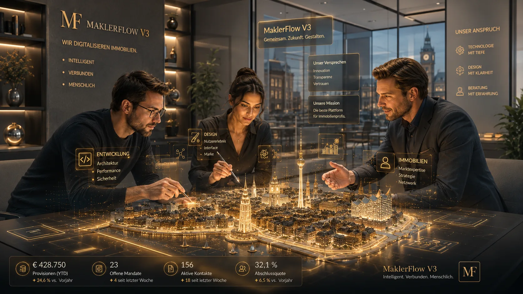 MaklerFlow Team — PropTech aus Hamburg